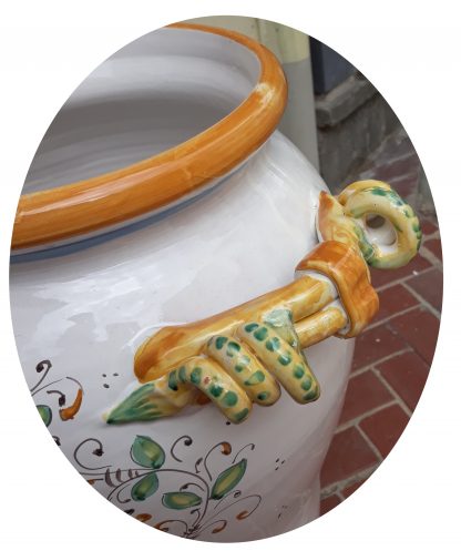 Portaombrelli a forma di Orcio con Manici a Serpente cm 50 PAVONE - immagine 4