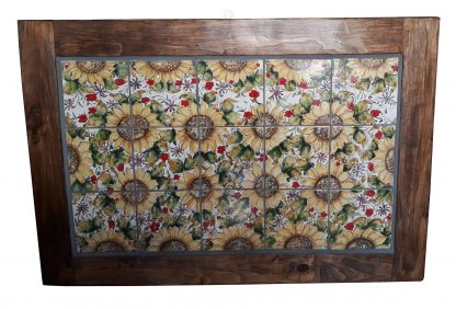 Pannello 92 x 62 decoro GIRASOLI