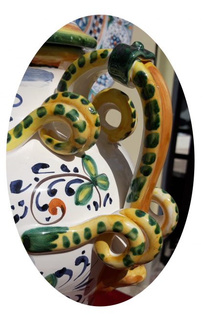 Anfora con Manici a Serpente cm 42 GIGLIO FIORENTINO e LEONI - immagine 4